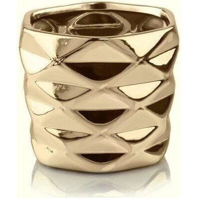 Doniczka Mirror złota lustrzana geometrica