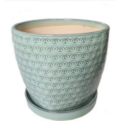 Doniczka Vintage gwiazdki błękitna