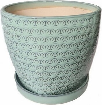 Doniczka Vintage gwiazdki błękitna