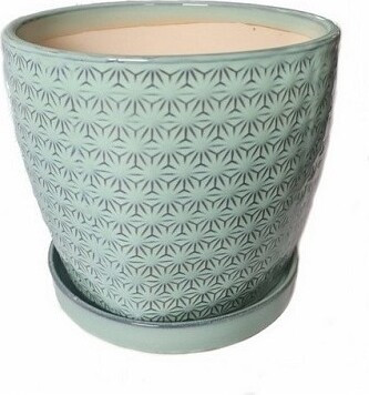 Doniczka Vintage gwiazdki błękitna