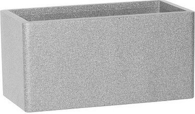 Ciepła donica z polipropylenu szara skrzynia