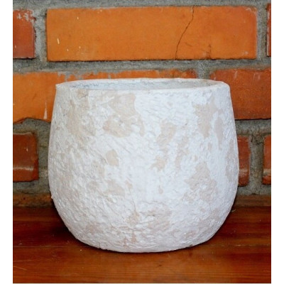 Doniczka Arcilla kulista biała