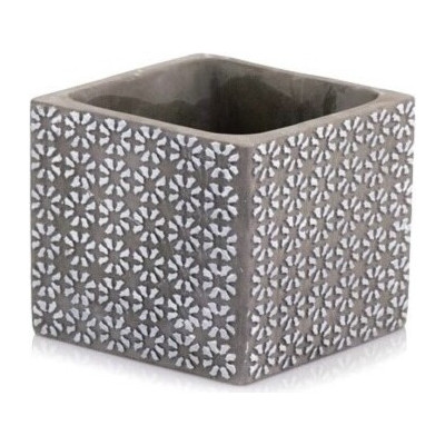 Doniczka Etno Kwiatki kwadratowa