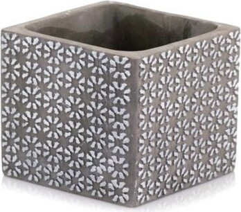 Doniczka Etno Kwiatki kwadratowa