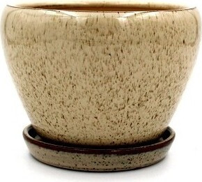 Donica Szalin pękata mała krem marmur