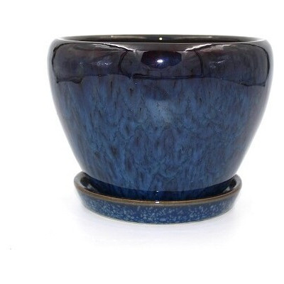 Donica Szalin pękata mała niebieska