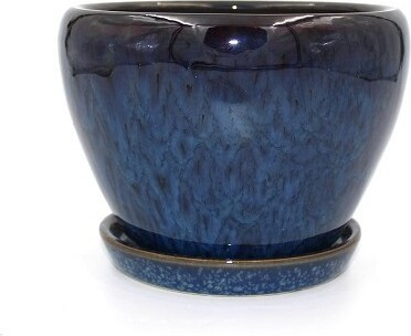 Donica Szalin pękata mała niebieska