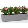 Ciepła donica z polipropylenu szara skrzynka balkonowa
