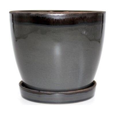 Donica Bao smukła szara połysk