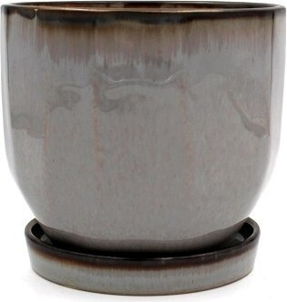 Donica Bao kanciasta szara połysk