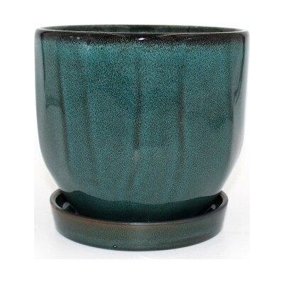 Donica Bao kanciasta turkus nakrapiana połysk