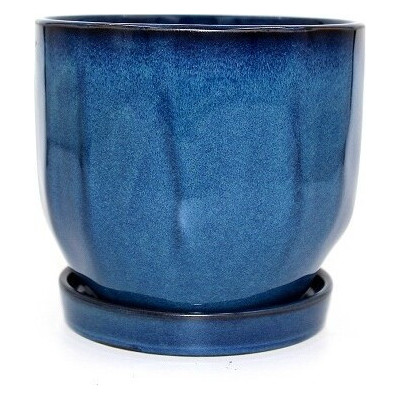 Donica Bao kanciasta niebieska połysk