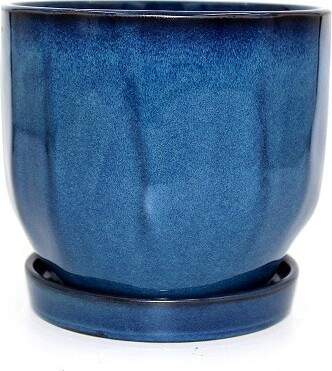 Donica Bao kanciasta niebieska połysk