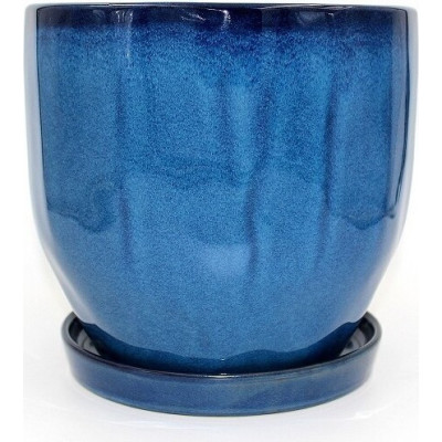 Donica Bao kanciasta niebieska połysk