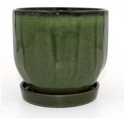 Donica Bao kanciasta zielona połysk