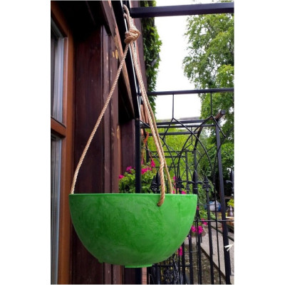 Doniczka ArtStone misa wisząca limonkowa