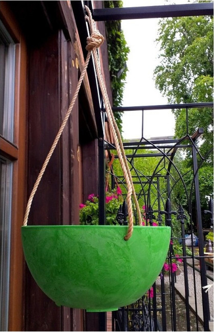 Doniczka ArtStone misa wisząca limonkowa