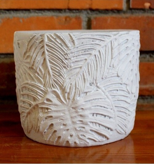 Doniczka Monstera biała