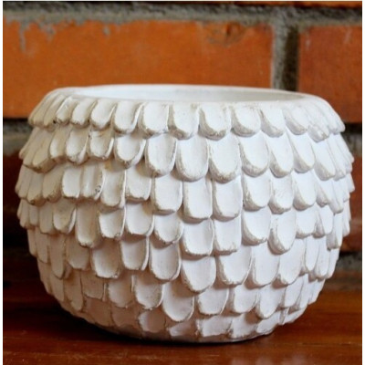 Doniczka Plomes biała