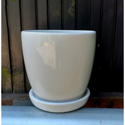 Doniczka klasyczna biała