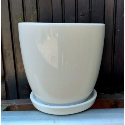 Doniczka klasyczna biała