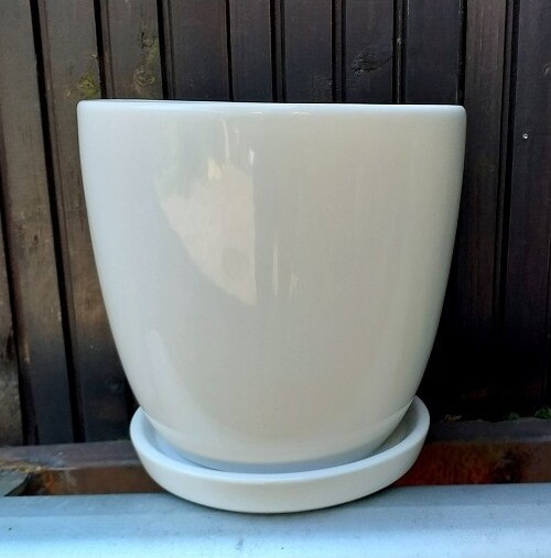 Doniczka klasyczna biała