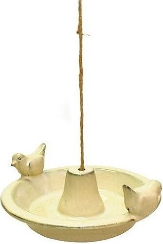 Poidełko ceramiczne wiszące białe
