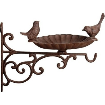 Żeliwo poidełko ścienne (wieszak) z ptaszkami