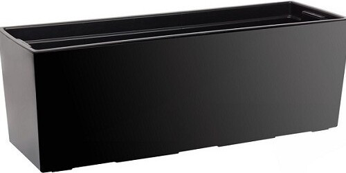 Skrzynka z połyskiem czarna z wkładem