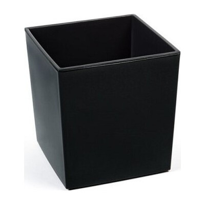 Czarny gładki sześcian z wkładem