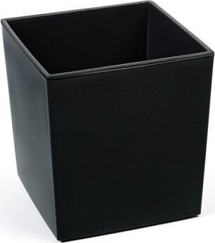 Czarny gładki sześcian z wkładem