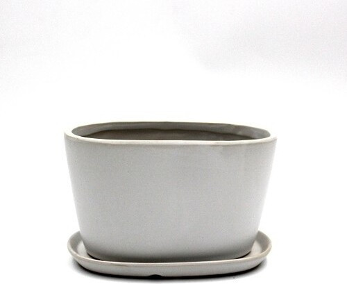 Donica Yide owalna biała mat