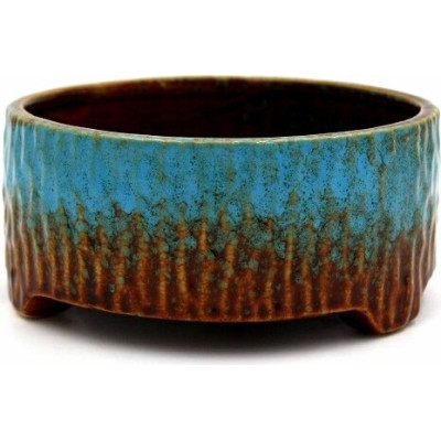 Doniczka Carice brązowo-niebieska misa