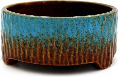 Doniczka Carice brązowo-niebieska misa