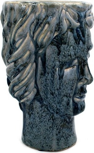 Doniczka Adonis głowa niebieska duża