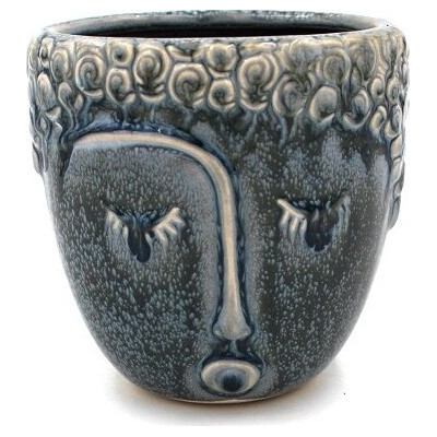 Doniczka Romulus głowa niebieska