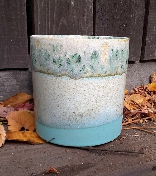 Doniczka walec Lazurowe Wybrzeże