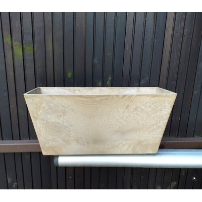 Skrzynka balkonowa Artstone Ella jasny brąz