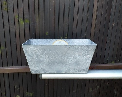 Skrzynka balkonowa Artstone Ella szara