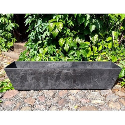 Skrzynka balkonowa Artstone Ella czarna