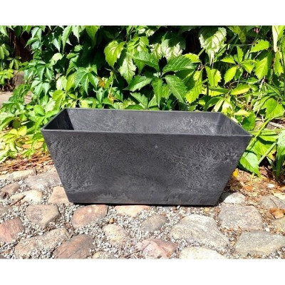 Skrzynka balkonowa Artstone Ella czarna