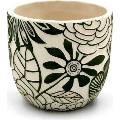 Doniczka Gabi zielone kwiaty