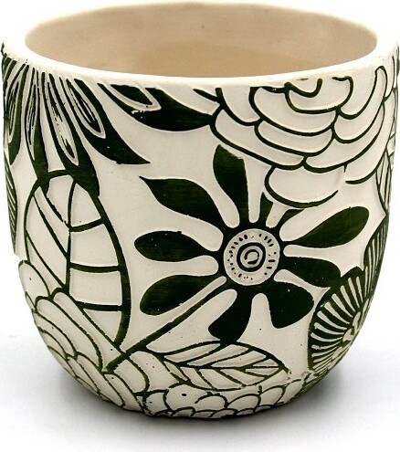 Doniczka Gabi zielone kwiaty