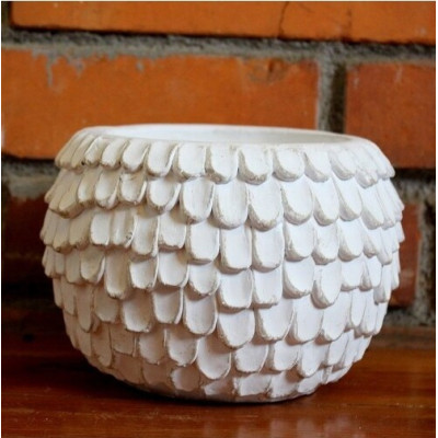 Doniczka Plomes biała