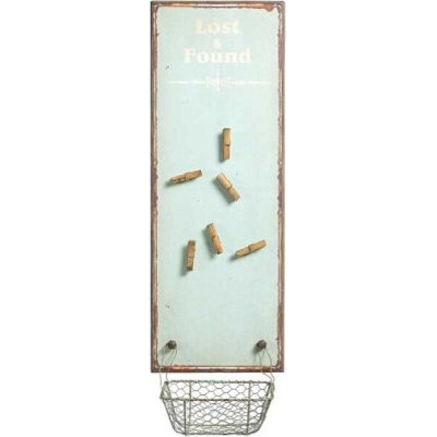 Retro tablica magnetyczna z koszykiem