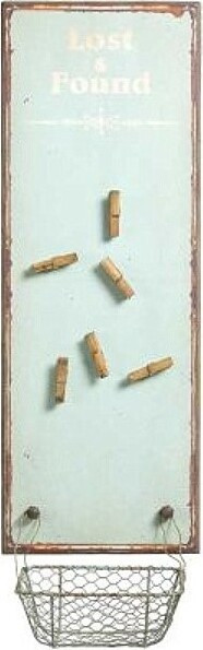 Retro tablica magnetyczna z koszykiem