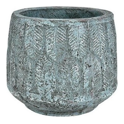 Doniczka Azur Old Piórka niebieska