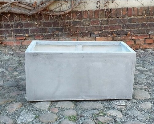 Donica cement skrzynia szara