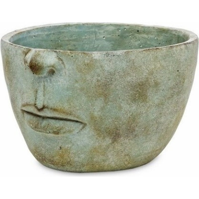 Doniczka Głowa 1/2 zielonkawa