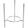 Stojak metalowy srebrny